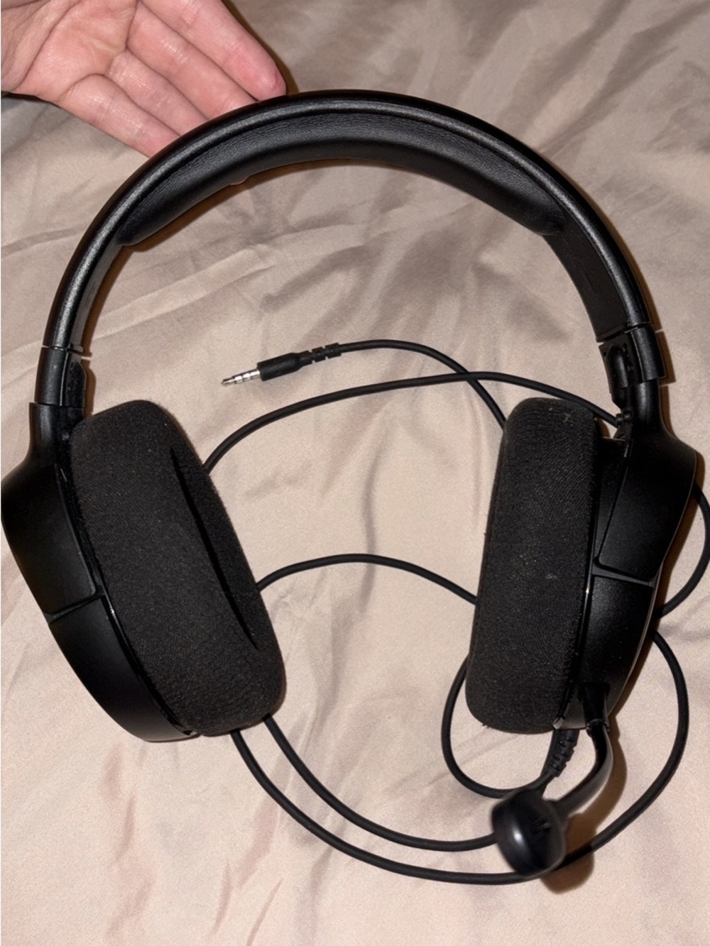 Black gaming headset by Steelseries